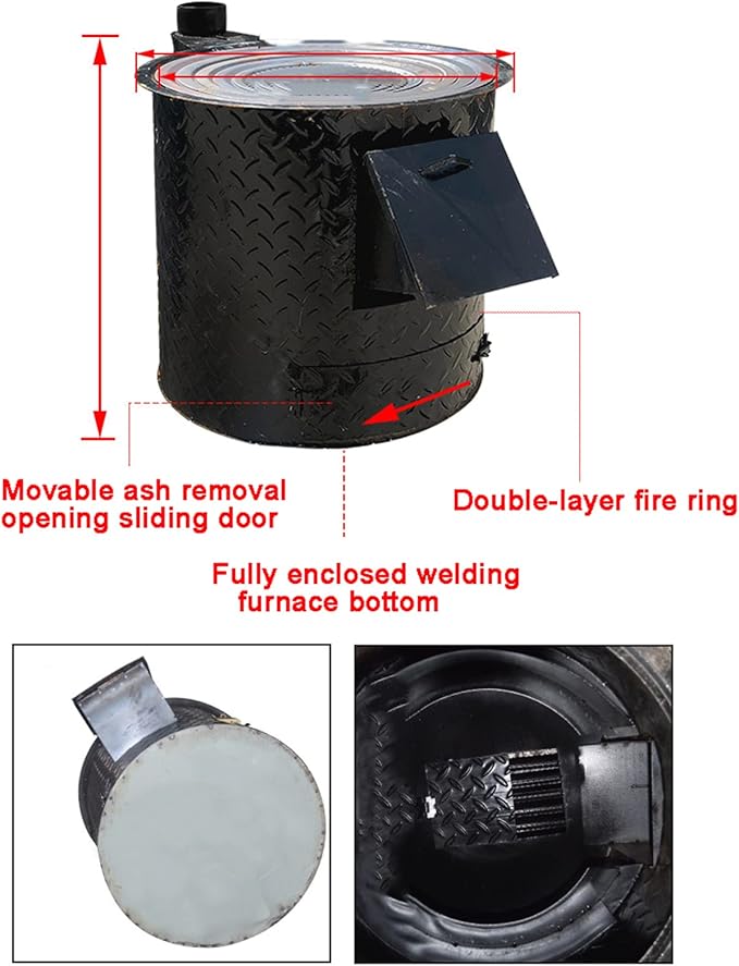 Camping Stove Outdoor Cookware Mess Kit Outdoor Folding Wood Stove Camping Pot Set Bowls Spoon Tableware Cooking Set