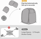 EighteenTek® Pod All Weather Sports Tent with Attached Floor, Instant Outdoor Bubble Tent, Rainproof Camping Sun Shelter for Sports Events Camping Fishing Cheering 1-4 Person