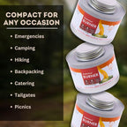 New & Improved! Emergency Cooking Fuel Premium Storage Set, 20+ Year Shelf Life | Available in 4 Cans, 12 Cans, or 24 Can Packs