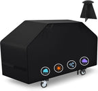 iCOVER 36 inch Griddle Cover for Blackstone, 600D Heavy Duty Waterproof Flat Top Grill Covers for 36" Grills 1554 1825 for Weber 36” Griddles with Support Pole