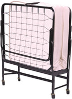 Greaton, 14” Folding Bed with 3-Inch Luxurious Memory Foam Mattress, Strong and Sturdy Metal Frame, Portable Guest Bed for Easy Storage, 31-Inch, White
