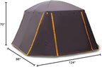 KTT Extra Large Tent 10-12-14 Person(B),Family Cabin Tents,2 Rooms,3 Doors and 3 Windows with Mesh,Straight Wall,Waterproof,Double Layer,Big Tent for Outdoor,Picnic,Camping,Family Gathering