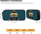 3 Set of Cartoon Taxi Pattern Backpack Set with Portable Lunch Box and Multilayer Structure Dirt-resistant Pencil Case for Boys Elementary High School Students