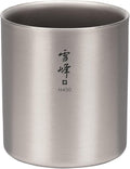 Snow Peak Titanium H450 Stacking Mug, TW-122, Premium Titanium, Made in Japan, Ultralight for Camping, Backpacking Everyday Use, Lifetime Product Guarantee