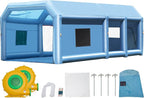 VEVOR Inflatable Paint Booth, Portable Car Paint Booth for Large Truck, 29.5 x 15.7 x 11.8 ft, with 950W+750W Powerful Blowers and Air Filter System, Van, Machinery