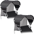 Universal Chair Umbrella Canopy, UPF 50+ Chair Sun Shade Attachment with Adjustable Clamp Fits Most Brands’ Beach, Camping, Lawn, Wheelchair, Tanning, Zero Gravity, Lounge, Fishing Chairs, 2 Pack