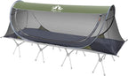 Night Cat Pop-up Mosquito Tent: 1 Person Camping Tent with Bug Screen Net Easy Set-up Tent Fits for Camping Cot (Excluded)