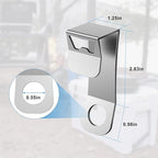 2 Packs Cooler Lock Bracket with Bottle Opener, Heavy Duty Metal Cooler Tie Down Compatible with Yeti/RTIC Coolers, Security Lock Bracket Cooler Accessories