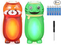 2 Pack Small Mini LED Flashlights for Kids Girls Boys Toddlers Cute Small Animal Flashlight - 2 in 1 Camping Lantern Flashlight - Christmas Gifts Stocking Stuffers Party Favors Halloween