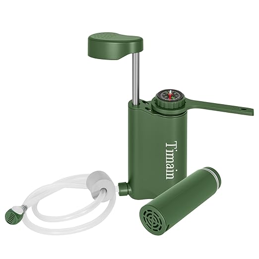 Membrance Replacement (2 Pack) for Timain Outdoor Portable Water Filter Pump,Water Filtration Systems,Perfect for Travel,Camping, Hiking,Fishing,Hunting,Emergency Preparedness (9000, Liters)