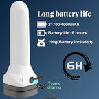 3-in-1 Flashlight: Front Beam, Standing Camp Lantern & Emergency Strobe – Simple Design, Easy for Seniors. Ideal for Camping, Home & Car Safety. USB-C Rechargeable & Lightweight.