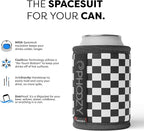 PHOOZY Insulated Can Cooler for 12oz Cans with NASA-Inspired Technology - Patented Koozie That Keeps Drinks Cold 10x Longer - Lightweight Beer Koozie for Outdoor Adventures - Checkered