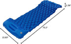 EVTSCAN Camping Sleeping Pad Mat Foot Press Inflatable Cushion Mattress for Tent Hiking Travel