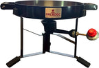 FIREDISC 215 Limited Edition Ultra Portable Tabletop Propane Cooker in Jet Black TCGFD215B, 16.5-in. Plow Disc Camping Stove is an Ideal Portable Stove, Tailgate Grill, Propane Outdoor Cooking