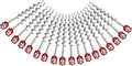 18 Pcs 12" Aluminum Ground Anchors, Tent Stakes Heavy Duty for Swing Set Anchors Screw in Kit for Tents, Canopies, Sheds,Amusement Facilities,Swing Sets Outdoor
