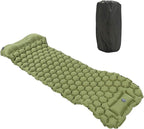 Camping Sleeping Pad Mat | 40D Nylon Fabric & TPU Laminate | Inflatable Cushion Mattress for Tent/Hiking/Travel | 2 - Way Valve, 700g Lightweight (Green)