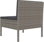 Patio Chairs 3 pcs with Cushions Poly Rattan ,Garden Chairs,Furniture Set,Outdoor Chairs,Lawn Chairs,Balcony Chairs,Study Chair,Camping Chair,for Dining Room,Living Room,Study Room,Garden,Gray