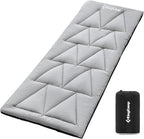 KingCamp Cot Pad for Camping, Comfortable Lightweight Mat, Puffy Soft Warm Non-Slip Cot Mattress Topper for Outdoor, Backpacking, 75"* 25", Grey
