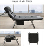 Sleeping Cots/Camping Cots for Adults, Folding Sleeping Cot Bed with Mattress, 6 Adjustable Positions, Portable Bed for Travel, Office, Home(190 * 70 * 30cm/74.8 * 27.6 * 11.8in)