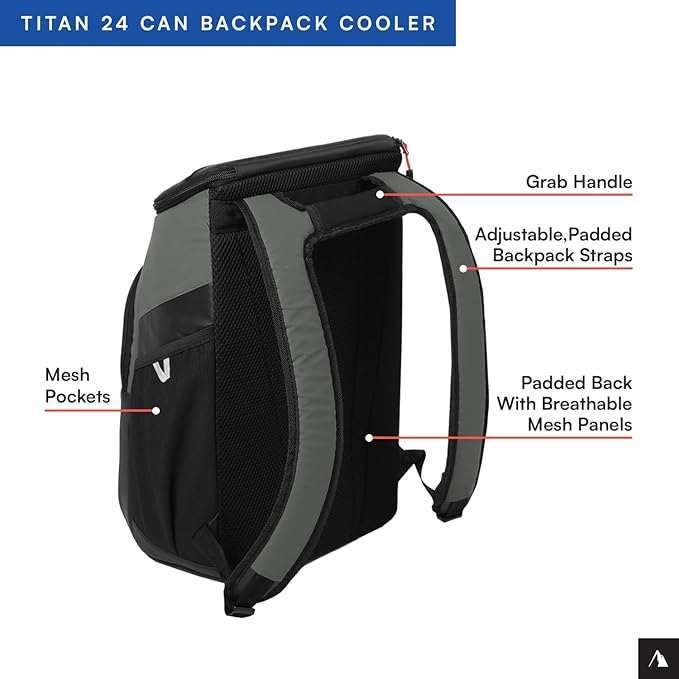 Titan by Arctic Zone Deep Freeze Backpack Cooler 24 Can