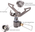 Ultralight Backpacking Stove Portable Pocket Stove Titanium Camping Gas Burner only 26g with 1 Extra Backup O-Ring
