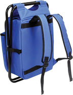 Preferred Nation Seated Cooler Backpack, 3 in 1 Portable Camping Backpack with Cooler and Folding Chair Stool, Leak Proof | Great for Fishing, Camping, Outdoor Events, Picnics or Beach