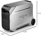 EF ECOFLOW DELTA Pro 3 Portable Power Station, 4096Wh LFP Battery, Expandable to 48kWh, 120/240V 4000W AC Output, Solar Generator for Home Use, Camping Accessories, Emergencies, Power Outages, RVs