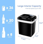 Nouva Portable RV Refrigerator 28 Qt(26L) Electric Cooler and Warmer 12V Mini Fridge for Car Camping, Fishing, Work Beach Picnic