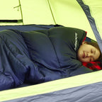 REDCAMP Flannel Sleeping Bag for Adults, Comfortable Cotton Sleeping Bags for Camping with Detachable Hood, Red/Grey/Blue/Black