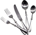 Portable 10-Piece Stainless Steel Flatware Set - Premium Cutlery for Steak & Salad - Durable Western Tableware - Ideal for Camping, Travel, and Home Use