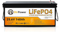 24V 140Ah LiFePO4 Battery, Built-in 100A BMS,3584Wh Lithium Battery,4000-15000 Deep Cycles & 10-Year Lifetime, Perfect for Marine, RV, Marine, Trolling Motor, Solar Off-Grid System