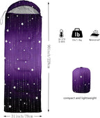 QOOMO Camping Sleeping Bags,3 Season Warm & Cool Weather,Lightweight,Waterproof Sleeping Bags for Adults & Kids,Traveling,and Outdoors,Camping Gear Equipment