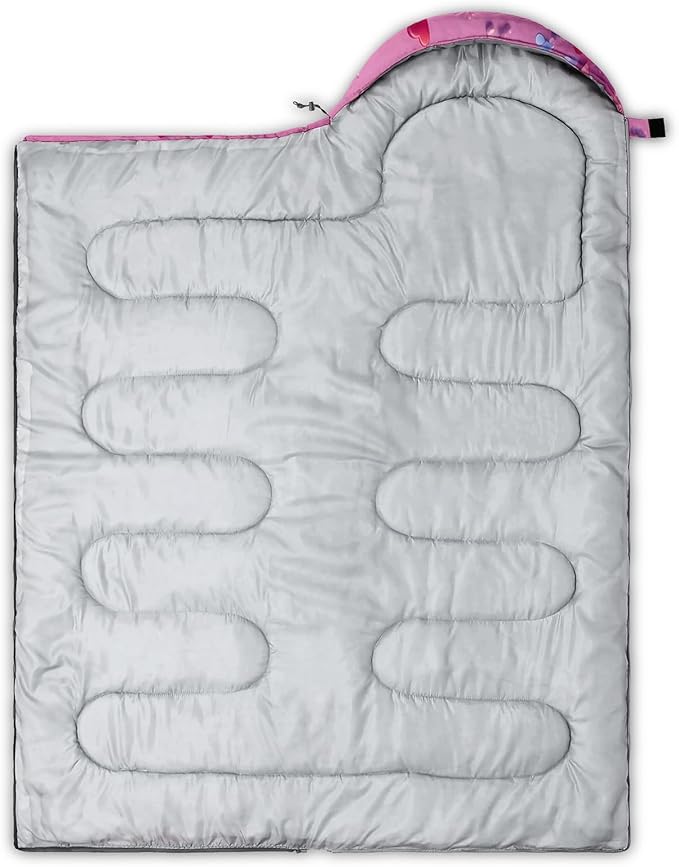 QOOMO Camping Sleeping Bags,3 Season Warm & Cool Weather,Lightweight,Waterproof Sleeping Bags for Adults & Kids,Traveling,and Outdoors,Camping Gear Equipment