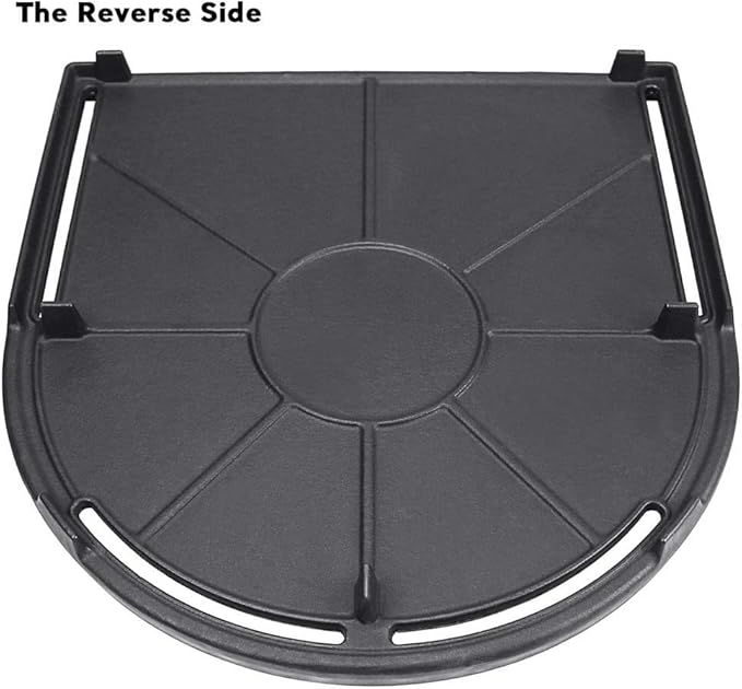 Uniflasy Cast Iron Half Grill Cooking Griddle for Coleman RoadTrip Swaptop Grills LX LXE LXX, Non-Stick Flat Cooking Pan BBQ Accessories, 1 Pack