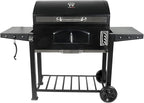 Grill Boss Charcoal Grill with Large 32-Inch Cooking Area - Includes Warming Rack, Side Shelves, Bottom Storage and Wheels for Outdoor BBQ, Tailgating, Camping & Backyard Grilling