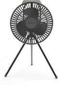 Claymore V600+ Warm Gray Rechargeable Portable Fan – 7,800mAh Battery, 4-Speed BLDC Ultra-Quiet Air Circulator USB-C Charging 32 Hrs Runtime Tripod Mountable Adjustable for Camping, Indoor, Outdoor