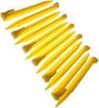9 Inch Plastic Tent Stakes -12 pcs Heavy Duty and Larger Durable Tent Pegs Spike Hook for Campings Outdoor and Garden Lawn, Sturdy Canopy Stakes Accessories Suitable for Sand Beach Woods