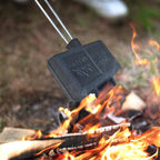 Double Pie Iron Sandwich Maker for Camping, Cast Iron Campfire Pie Cooker, Campfire Cooking Equipment Mountain Pie Maker