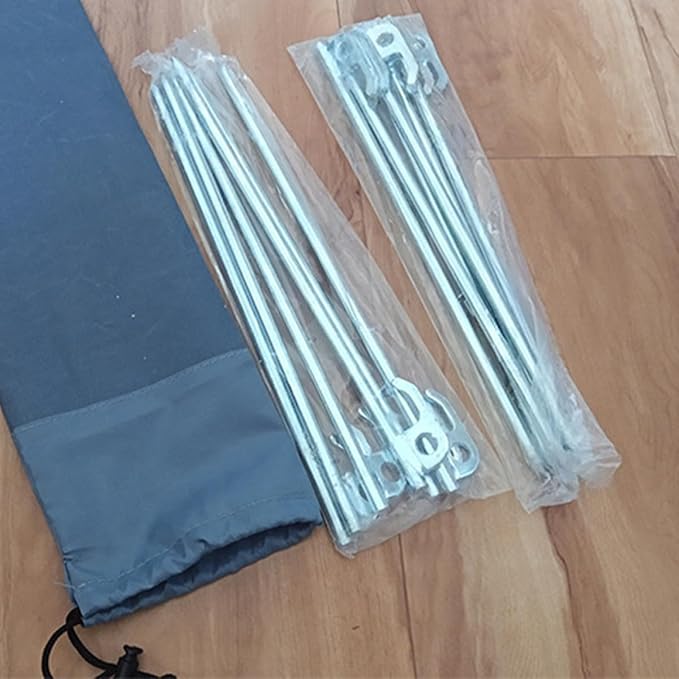 Tent Stakes Storage Bag Set, 30cm Oxford Fabric Organizer for Camping Tent Pegs, Windproof Shelter Nail Holder for Outdoor Hiking and Backpacking (2pcs)