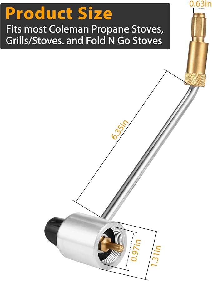 5430 Gas Stove Pressure Regulator for Coleman, Replacement for Portable Propane Stoves 5413 5420A 5425A 5430B 5466 & Fold N Go, Not for Roadtrip LXE