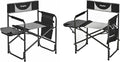 SUNNYFEEL Oversized Camping Directors Chair 2 Pack, Portable Folding Lawn Chairs for Adults Heavy Duty with Side Table,Pocket for Beach, Fishing,Picnic,Concert Outdoor, Foldable Camp Chairs
