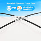 COMMOUDS Beach Tent Sun Shade for 3/4/6/8 Person, UPF 50+ Beach Sun Shelter Canopy Tent, Lightweight, Easy Set Up and Carry