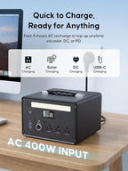 Portable Power Station 1000W (2000W Surge), 1008Wh LiFePO4 Power Station with 3 AC Outlet, 140W USB-C Fast Charging,8 Ports Solar Generator for Camping Indoor Outdoor Emergency RV Trip (CYBPULTE C011)