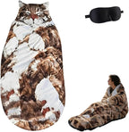 Cat Sleeping Bag - 2026 New Large Cat Shaped Plush Sleeping Bag for Adults, Adult-Size Wearable Washable Warm Blanket for Camping and Home Lounging