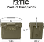 RTIC Ultra-Tough Cooler, Hard Insulated Ice Chest Box for Beach, Drink, Beverage, Camping, Picnic, Fishing, Boat, Barbecue