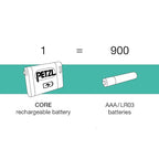 PETZL CORE Rechargeable Battery (1250 mAh) for Hybrid Headlamps - Micro-USB Port