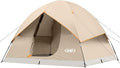 unp 6 Person 4 Season Dome Tent, Easy to Set Up for Camping & Hiking, Lightweight & Portable, Green