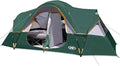 UNP Camping Tent 10-Person-Family Tents, Parties, Music Festival Tent, Big, Easy Up, 5 Large Mesh Windows, Double Layer, 2 Room, Waterproof, Weather Resistant, 18ft x 9ft x78in