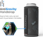 PHOOZY Insulated Can Cooler for Tall 16oz Cans with NASA-Inspired Technology - Patented Koozie That Keeps Drinks Cold 10x Longer - Lightweight Beer Koozie for Outdoor Adventures - Black Camo