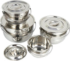 Compatible for NOBANA CLS Outdoor Tableware Stainless Steel Set Pot Thickened Picnic Barbecue Multi-Purpose Portable Camping Hanging Soup